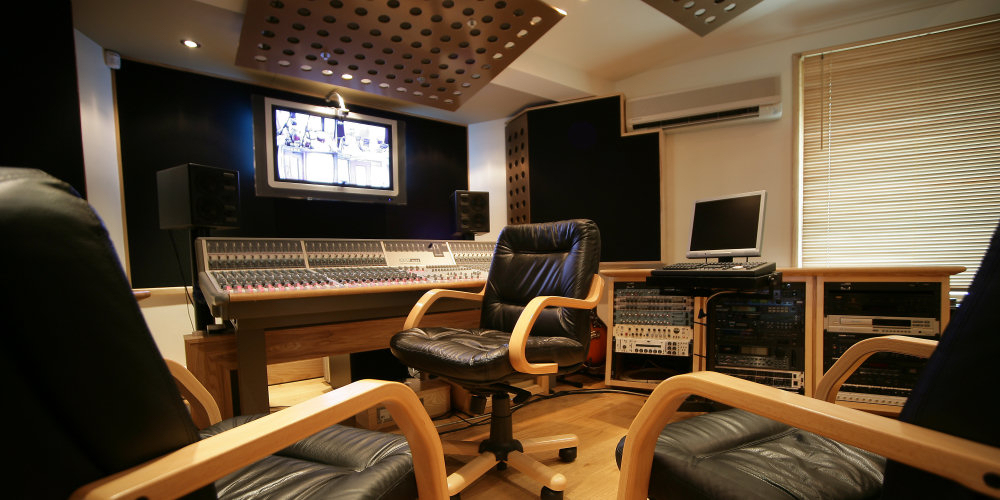 Control Room at Ten21 Recording Studio