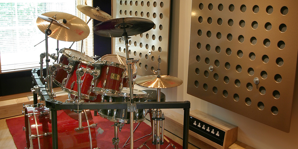 Drum Booth at Ten21 Recording Studio